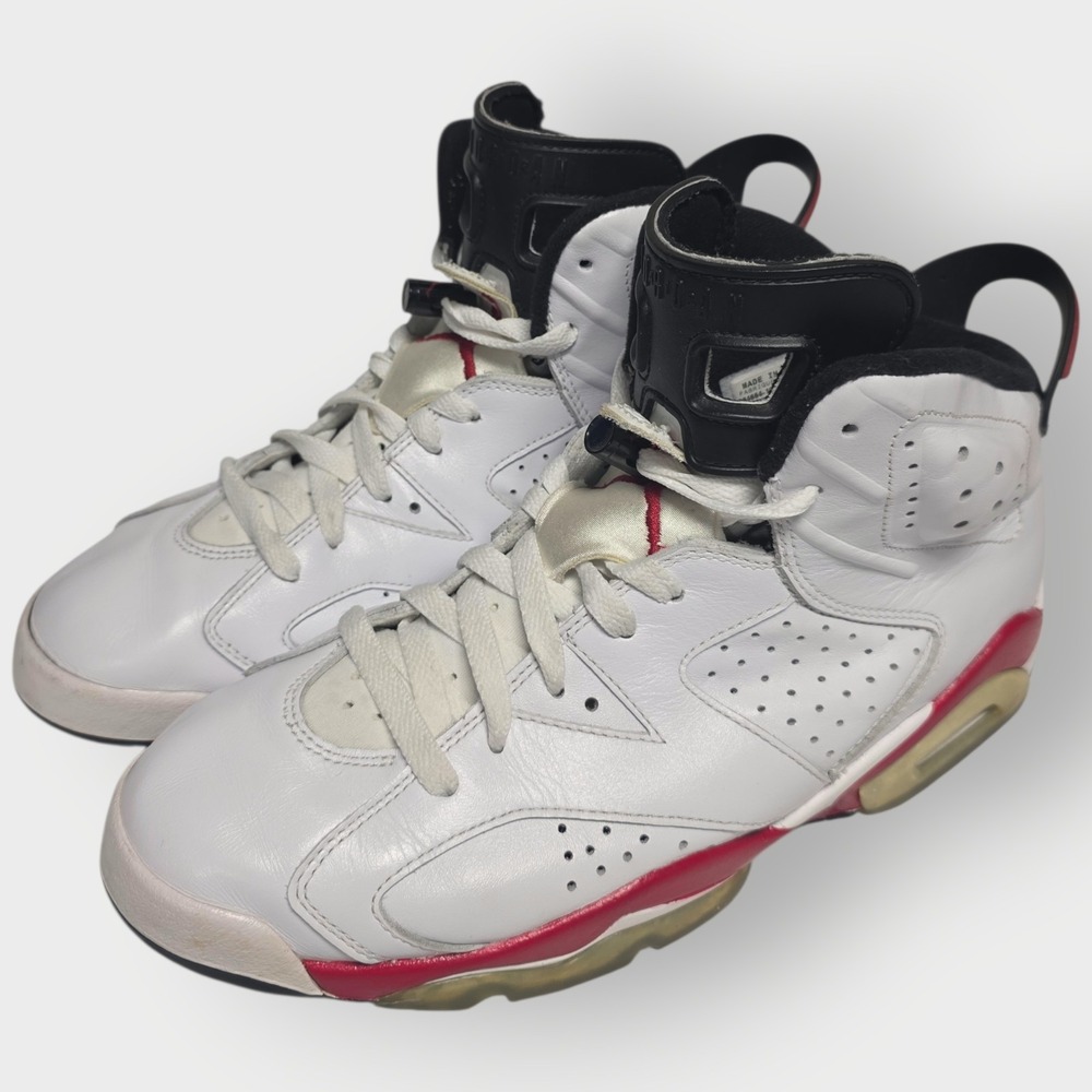 2010 NIKE AIR JORDAN VI 6 RETRO CHICAGO WHITE RED INFRARED BLACK 384664-102 10.5